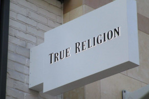 True Religion Blade Sign