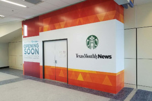 DFW Texas News & Starbucks Barricade Graphics