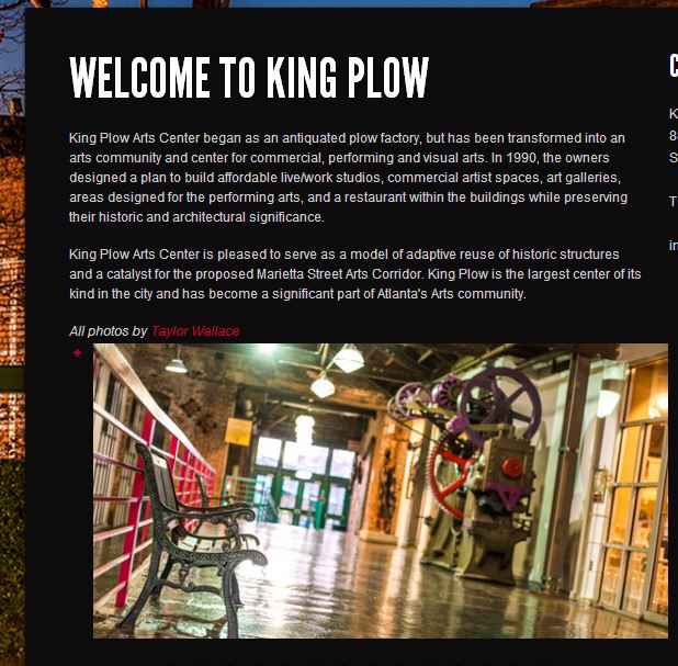King Plow arts center atlanta