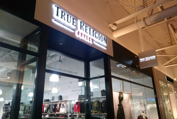 True Religion Halo Illuminated Letters, an Example of Work from NGS