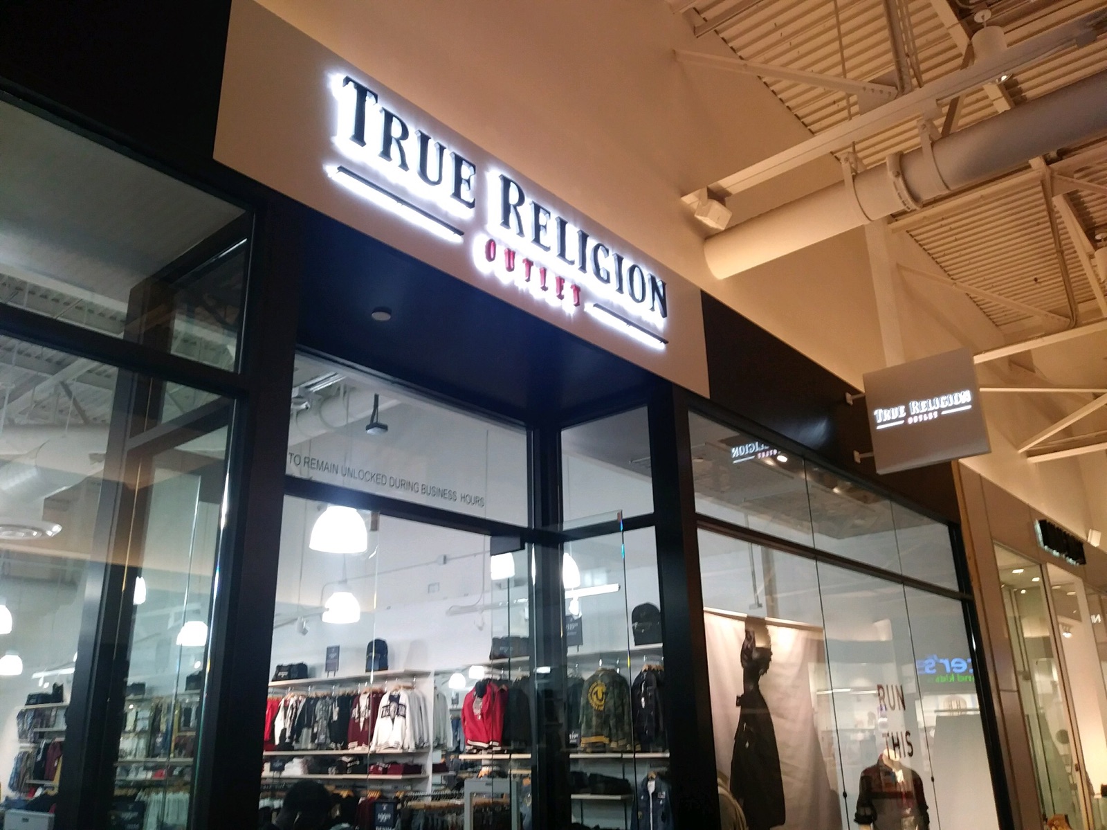 True Religion Halo Illuminated Letters, an Example of Work from NGS