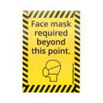 Face mask required wall graphic