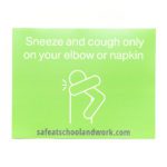 Green general rules wall graphics sneeze