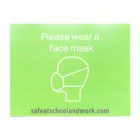 Green general rules wall graphics face mask