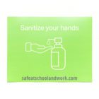 Green general rules wall graphics sanitize