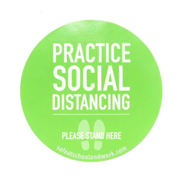 Practice Social Distance floor grpahic