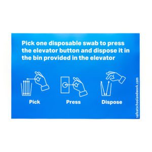 Elevator Button Swab Instructions
