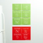 Green and Red General Rules Wall Graphic