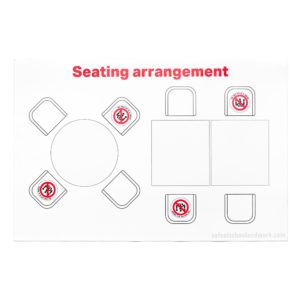 Table Seating Arrangement Graphic
