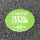 Practice Social Distance on floor