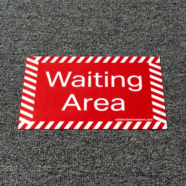 Waiting Area Floor Graphic on floor