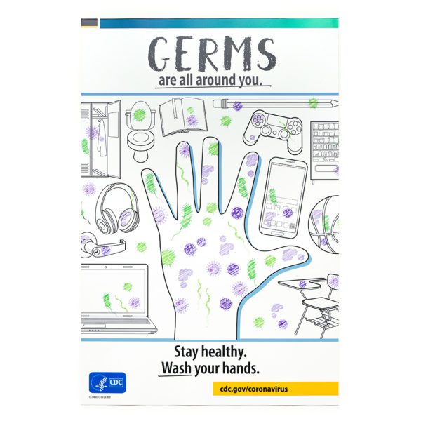 Germs are all Around Poster