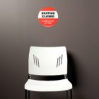 Seating Closed wall graphic above chair