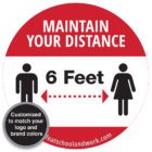 Maintain your distance COVID sign