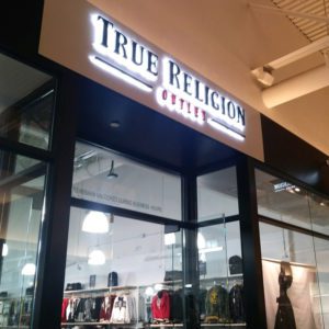 True Religion HALO ILLUMINATED LETTERS