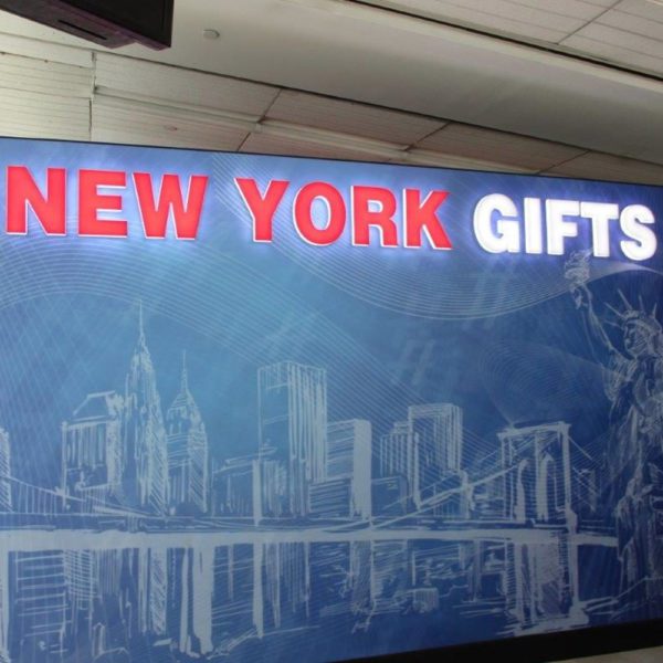 EMBEDDED ACRYLIC New York Gifts Sign