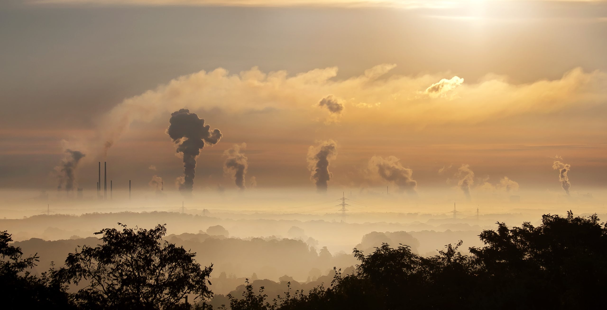 Smoke stacks illustrating the need for carbon legislation