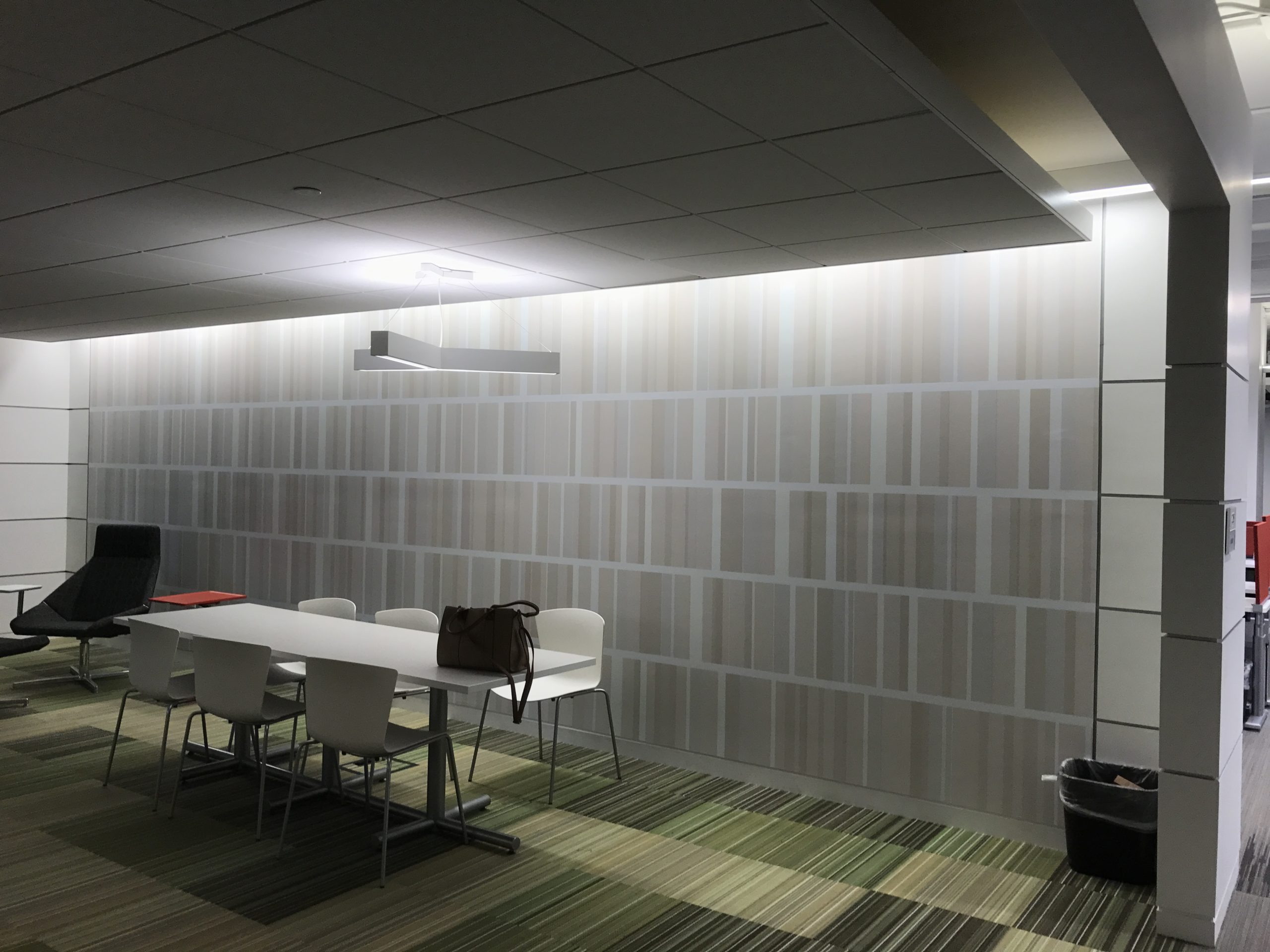 Modern interior office room with customer printed graphics from NGS